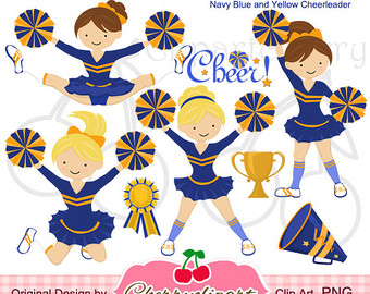 Popular Items For Cheerleader Clip Art On Etsy