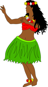 This Hula Dancer Clipart Image