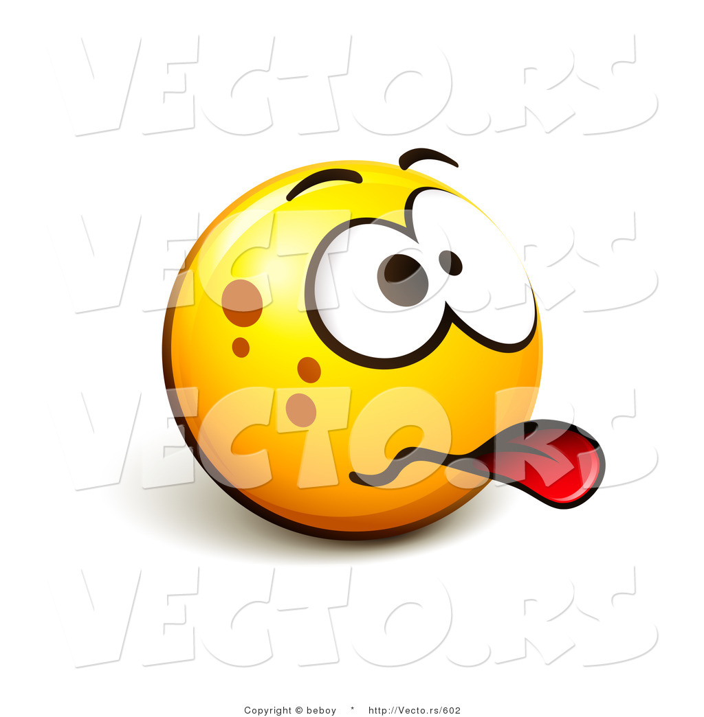 With Tongue Sticking Out Vector Of A Smiley Face Sticking Tongue Out