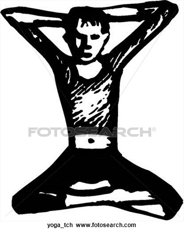 Yoga Clip Art Black And White