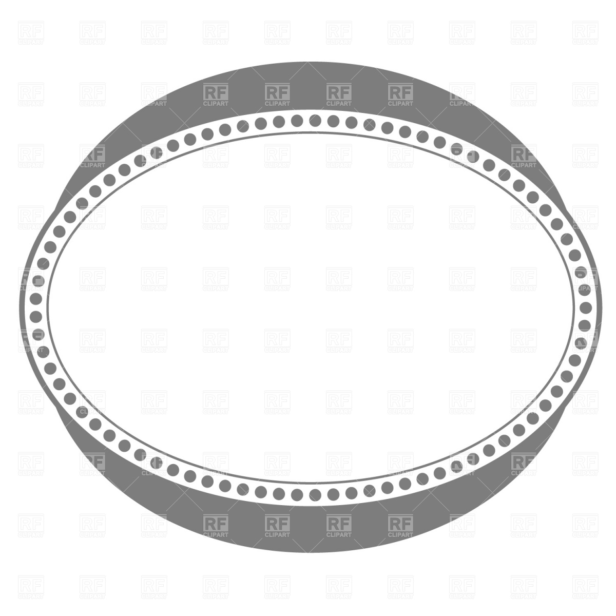 Borders And Frames   Oval Frame Download Royalty Free Vector Clipart