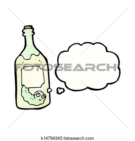 Bottle With Worm  Fotosearch   Search Clipart Illustration Fine Art