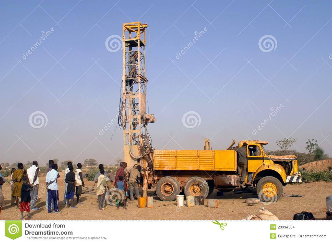 Drilling Of A Well In Burkina Faso Faso Editorial Stock Image   Image
