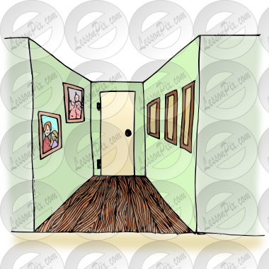 Hallway Picture For Classroom   Therapy Use   Great Hallway Clipart