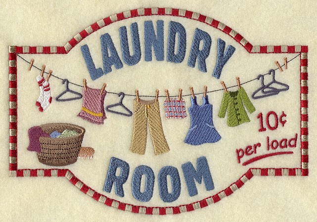 Laundry 50 Cents Sign Laundry Room Sampler Sock Monkey Thief
