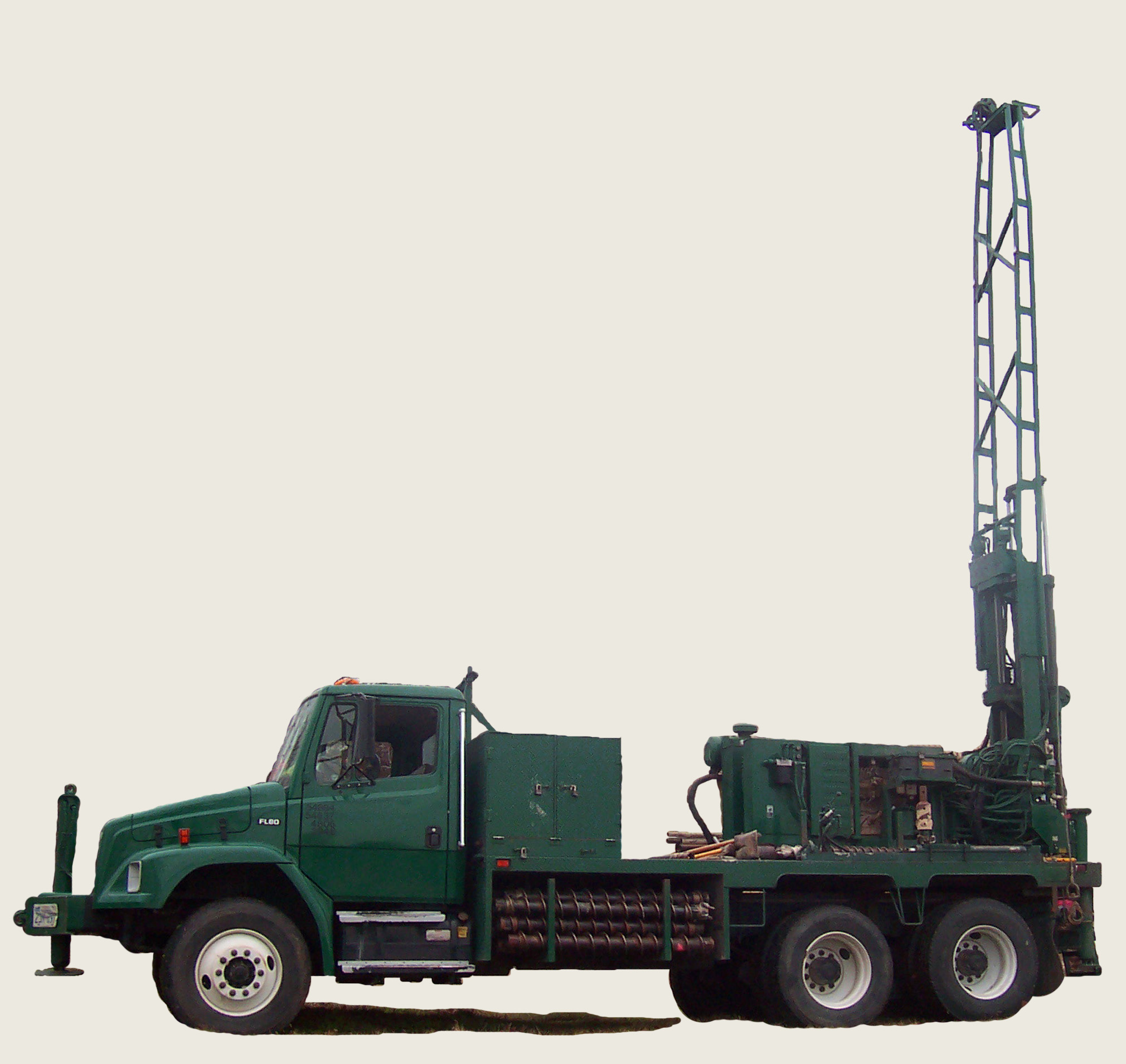 Mobile Drilling Rig Drilling Core Samples On A Gold Mining