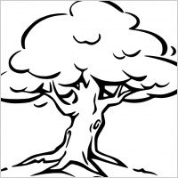 Pictures Black And White Oak Tree Clip Art Free Vector For Car