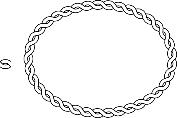 Rope Border Oval Clip Art At Clker Com   Vector Clip Art Online