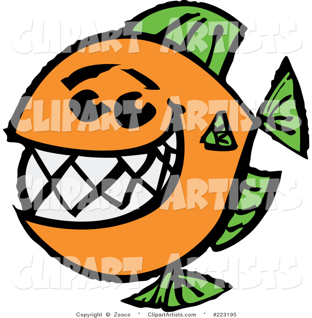 Toothy Smile Clipart Vector Fish Clipart By Zooco 223195 Jpg