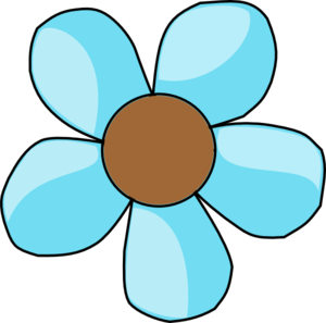 Turquoise Flower Clip Art At Clker Com   Vector Clip Art Online