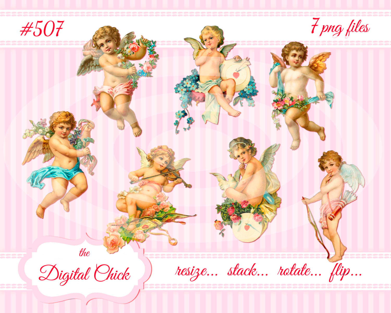 Vintage Cupid Images  Valentine  Cherubs  Angels  Clip Art  Clipart