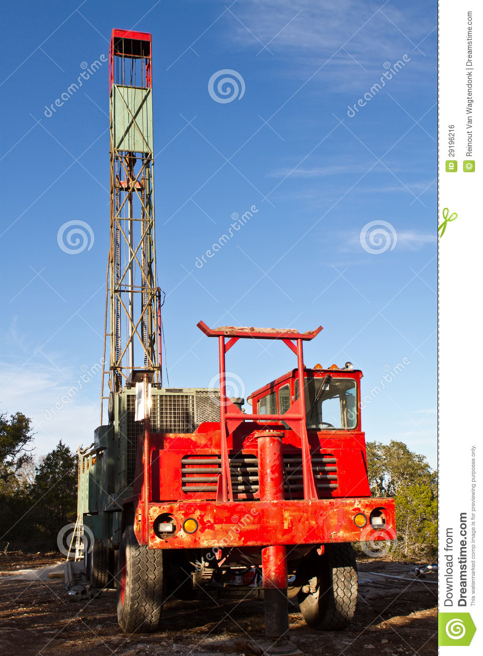 Water Well Drilling Truck Royalty Free Stock Image   Image  29196216