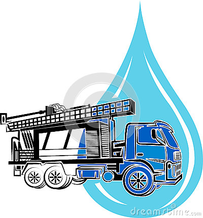 Well Drilling Truck Logo Stock Vector   Image  66701294