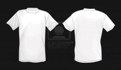 White T Shirt Design Front Back11358051 White Vector T Shirt Tkrmn02s