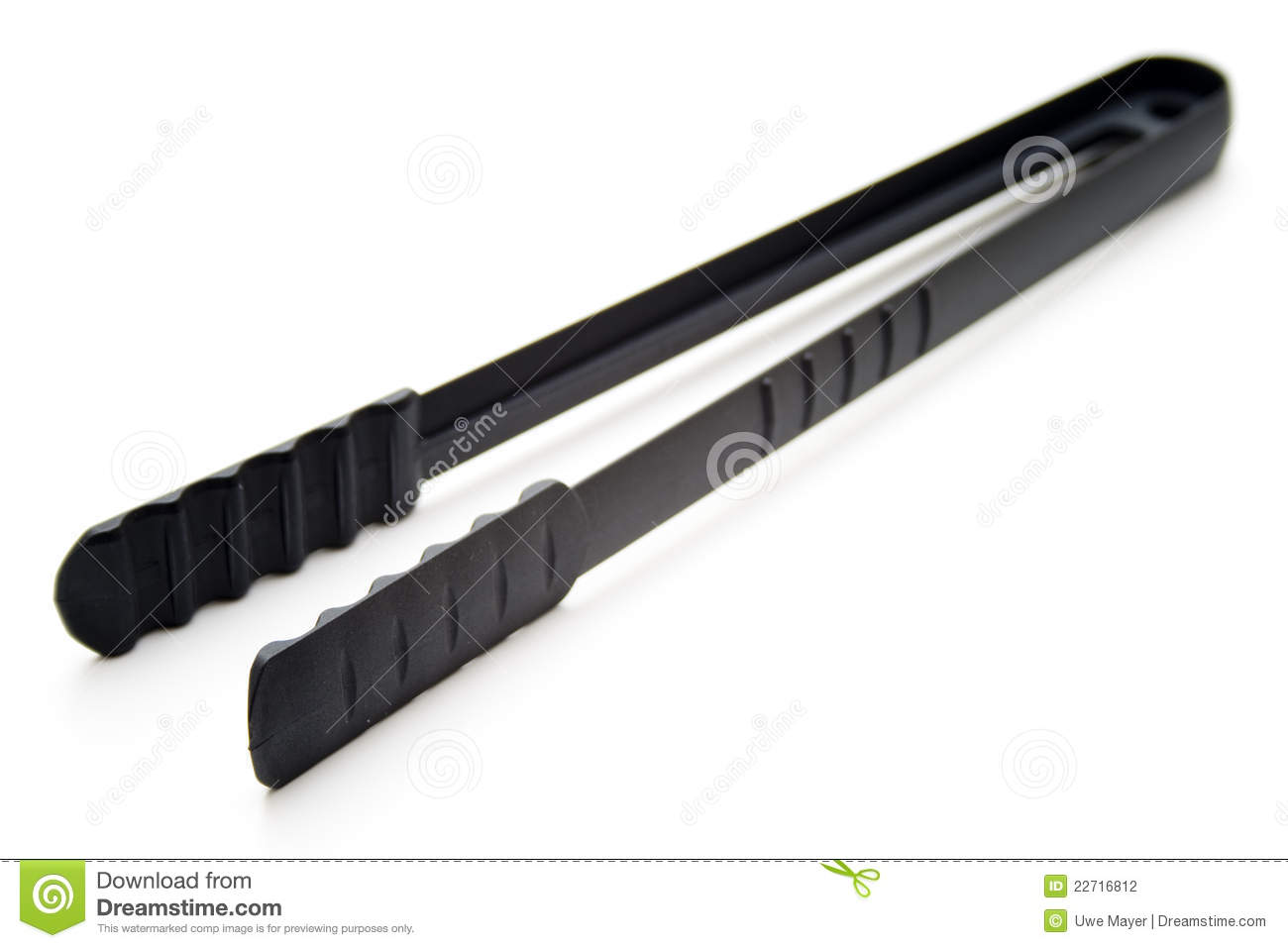 Black Barbecue Tongs Stock Photography   Image  22716812