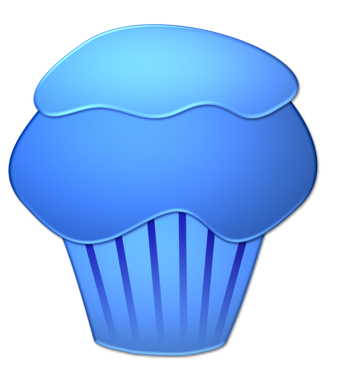 Blue Cupcakes Clipart Blueberry Cupcake Png