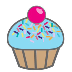 Blue Cupcakes Clipart   Clipart Panda   Free Clipart Images