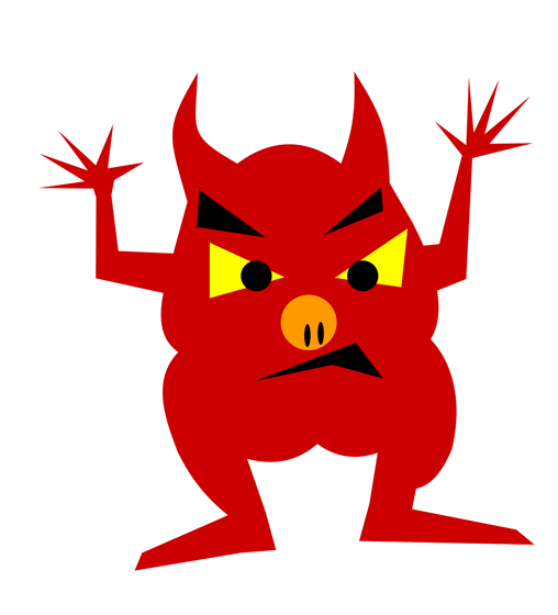 Clip Art Of The Devil In Disguise Clipart