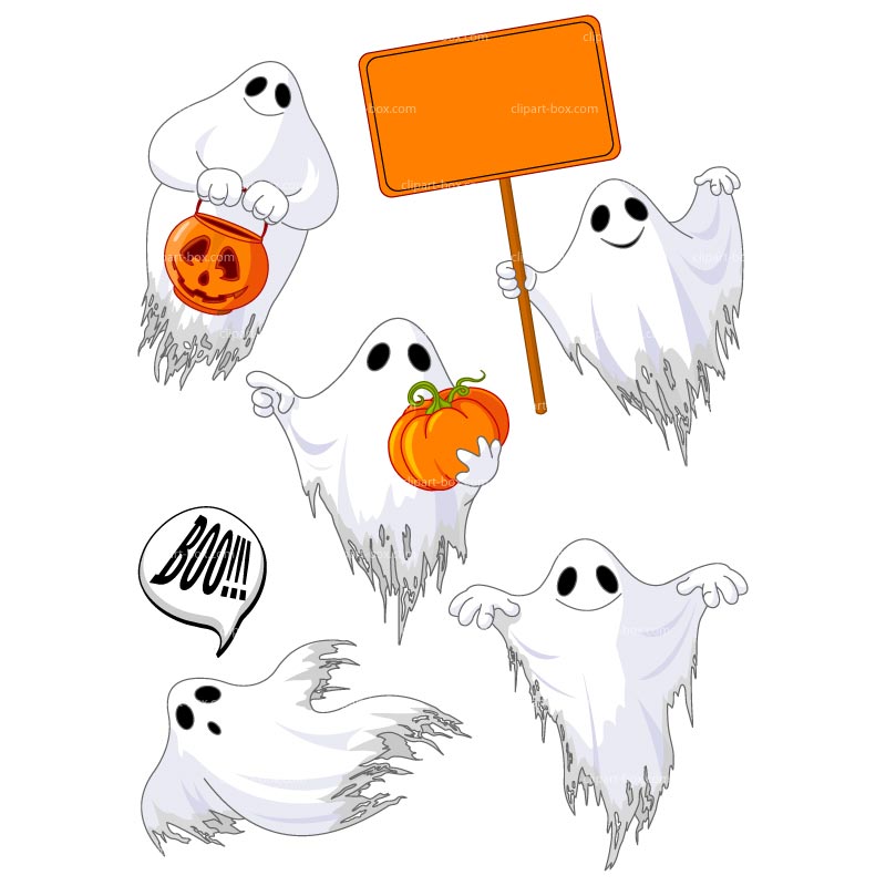 Clipart Ghosts   Royalty Free Vector Design
