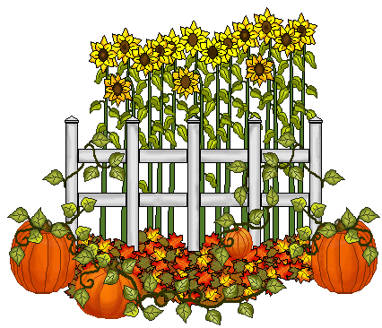 Find Sunflower Clip Art Of Large Pumpkins And Autumn Leaves On The    