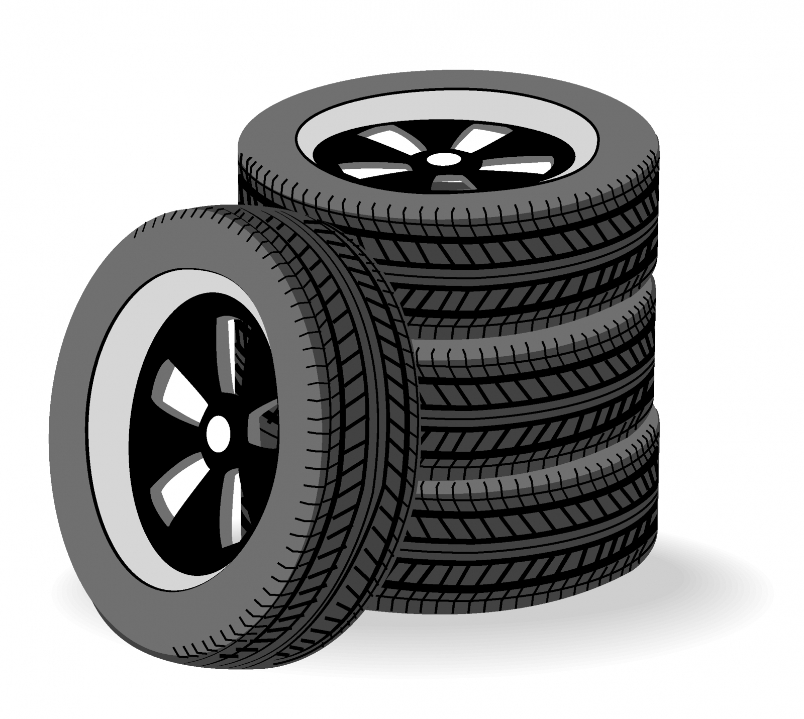 Free Vector Tires Stacked 133553 Tires Stacked Jpg
