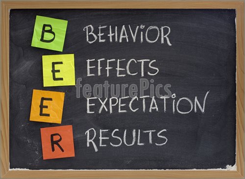 Good Behavior Clipart Beer  Behavior Effects Expectation