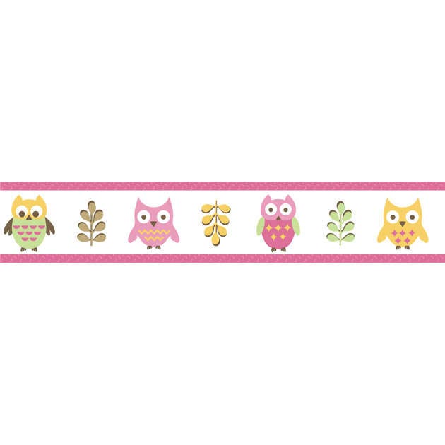 Happy Owl Wallpaper Border By Sweet Jojo Designs