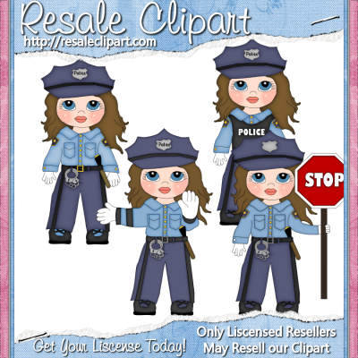 Home Clip Art Occupation Clipart Police Woman Brunette Clipart