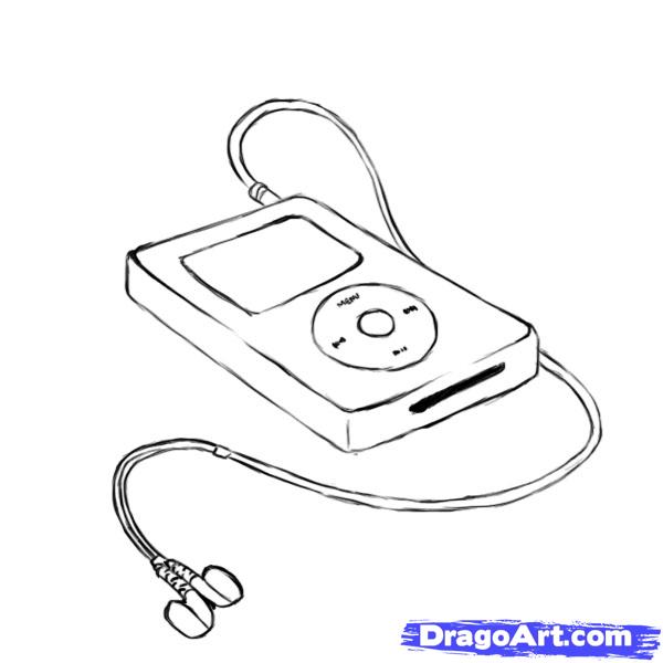 How To Draw An Ipod Step By Step Stuff Pop Culture Free Online