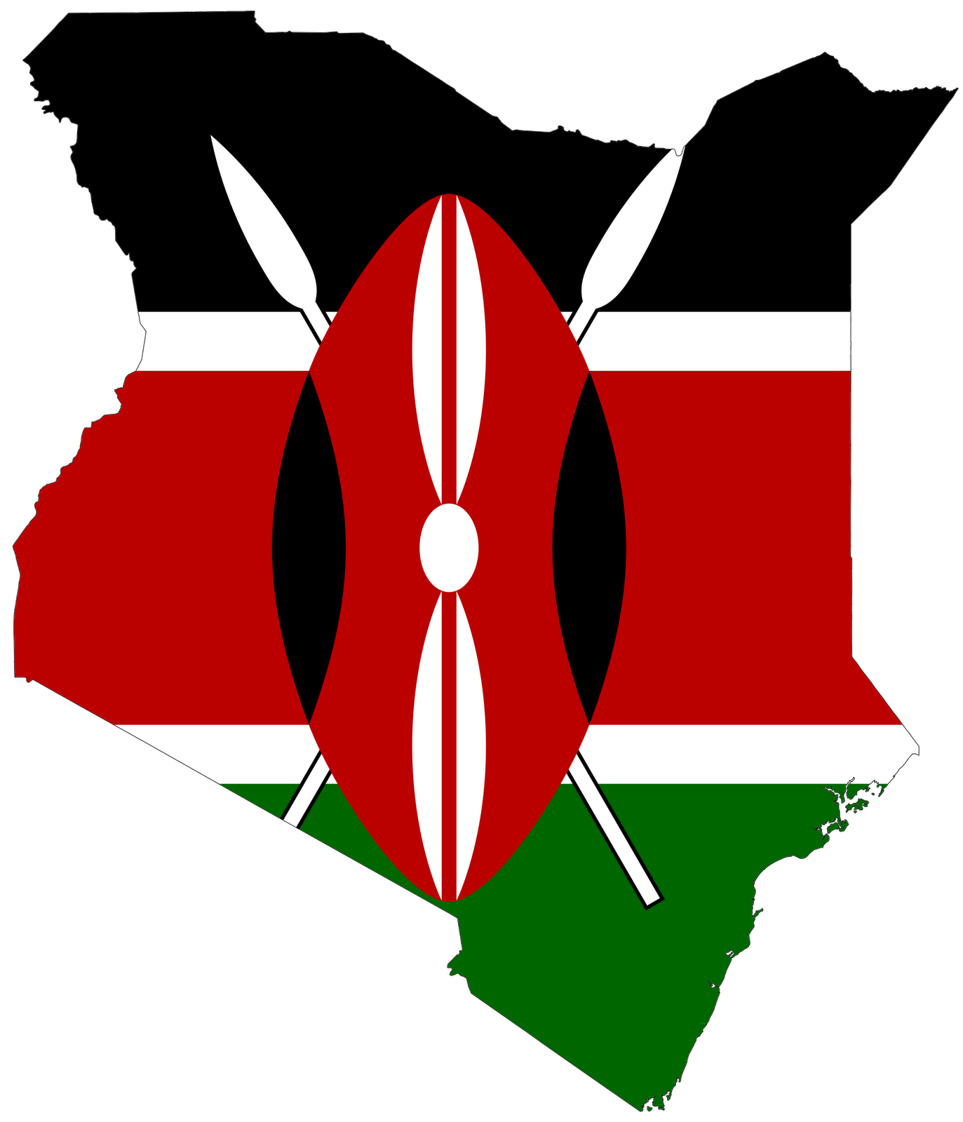 Kenya Flag 071211  Vector Clip Art   Free Clipart Images