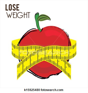 Lose Weight Design Over White Background Vector Illustration