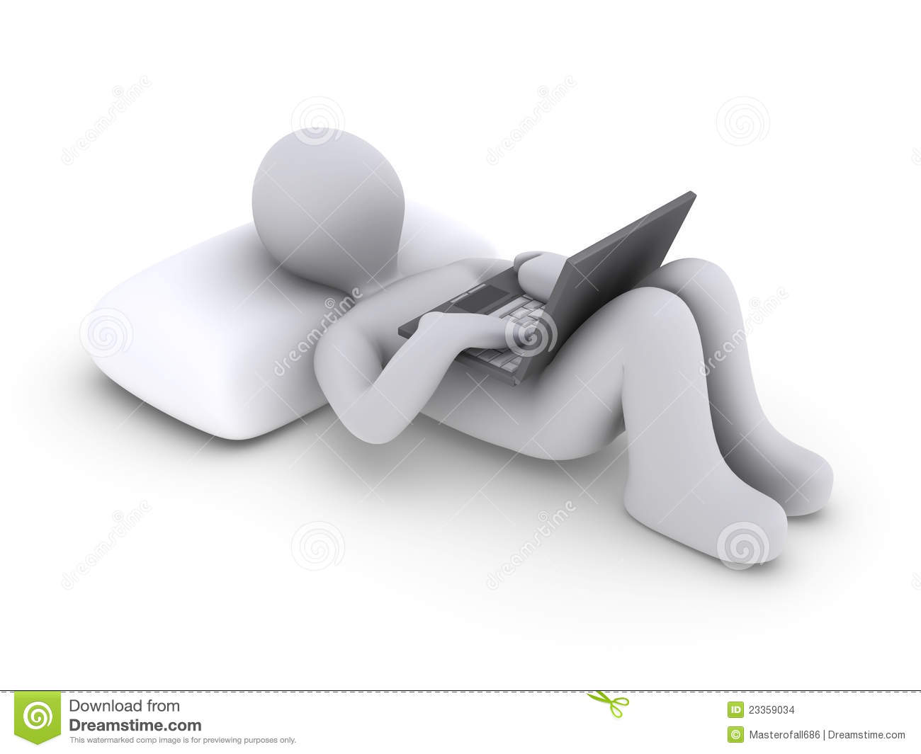 More Similar Stock Images Of   Person Lying Down With Laptop