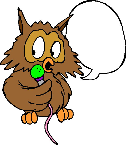 Owl With Food Clipart