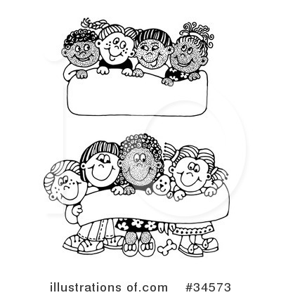 Preschool Children Clipart Black And White More Clip Art Illustrations