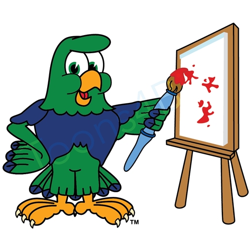 Sea Hawk Bird Clipart Seahawk Mascot Painting Clip