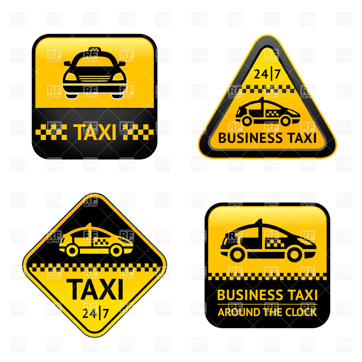 Taxi Cab Clip Art