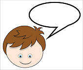 Boy Announcement With Speech Bubble Stock Illustrations   Gograph