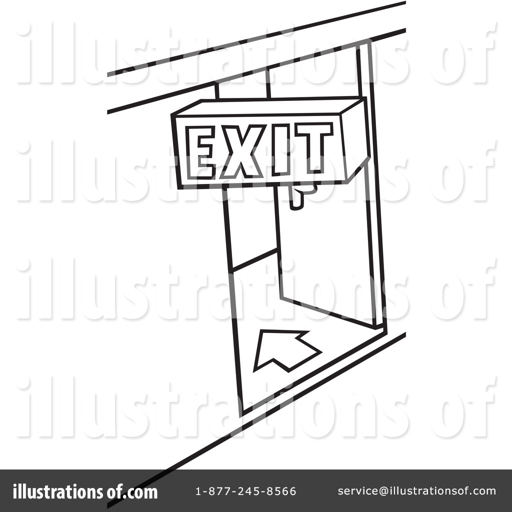 Exit Clipart  1051475   Illustration By Dero