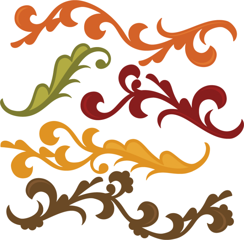 Fall Flourishes Svg Autumn Svg File Svg Files For Scrapbooking