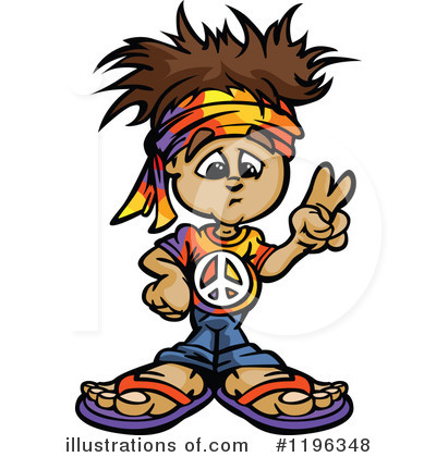 Hippie Clipart  1196348 By Chromaco   Royalty Free  Rf  Stock