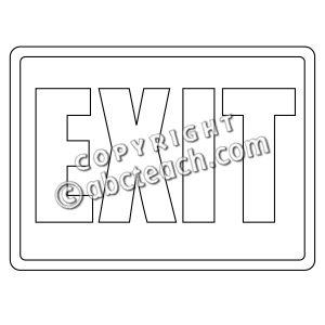 Illustration Exit Illustration Clip Art Sign Black And White Member