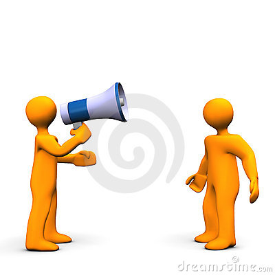 Man With Bullhorn Royalty Free Stock Photography   Image  20257247
