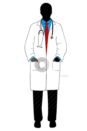 Medical Doctor Silhouette Stock Vector Clipart Medical Doctor