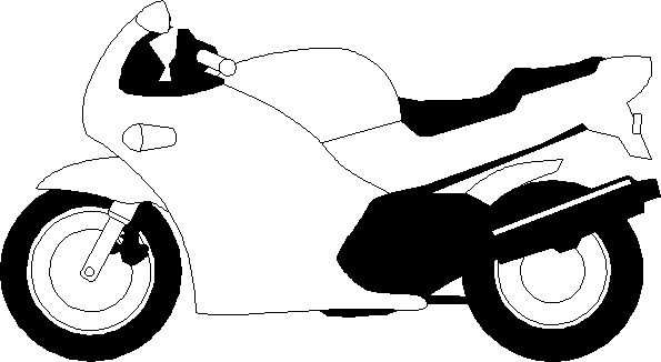 Motorbike Clip Art Black And White Clipart Practica Technical