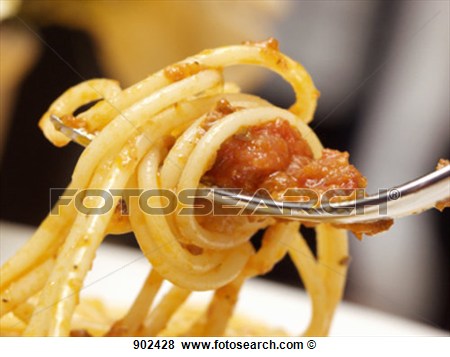 Pictures Of Spaghetti With Meat Sauce On A Fork 902428   Search Stock