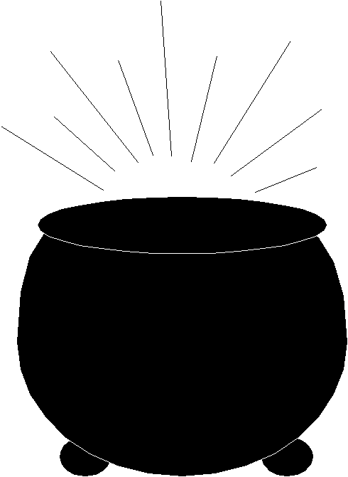 Pot Of Gold Clipart Black And White   Clipart Panda   Free Clipart