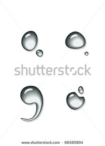 Semicolon Clipart Vector Water Semicolon And