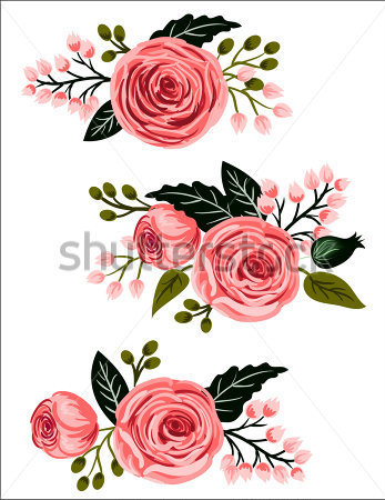 Whimsical Flowers Stock Vector   Clipart Me