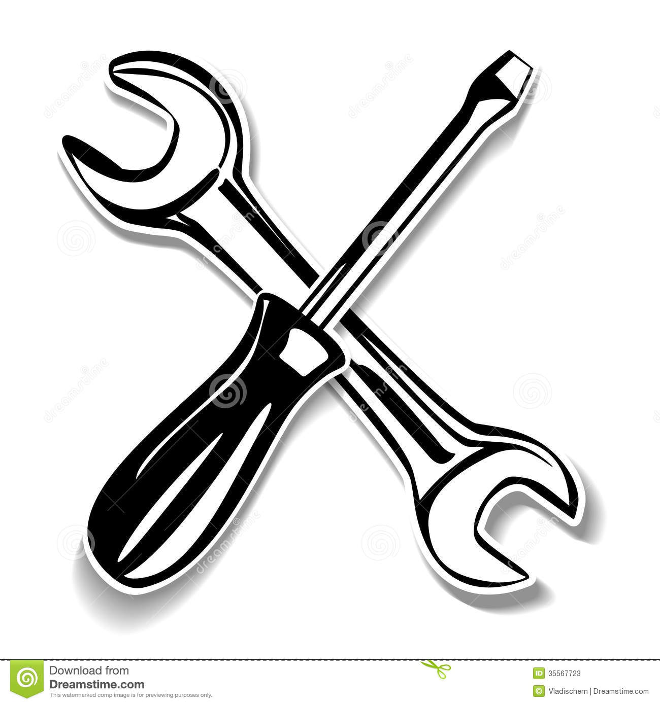 Wrench Clip Art Screwdriver And Wrench Icon