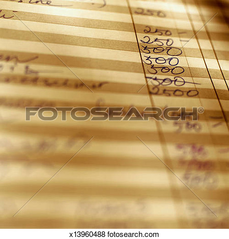 Accounting Ledger View Large Photo Image